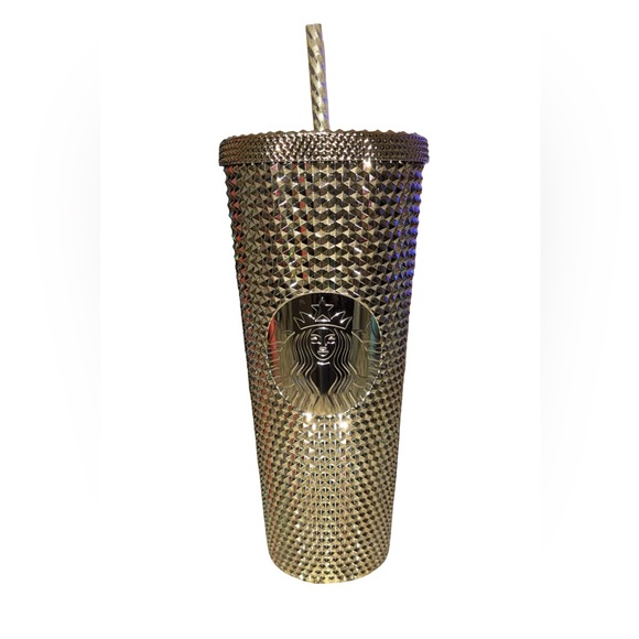 Starbucks Metallic Gold Studded 24 Ounce Tumbler - Picture 1 of 4